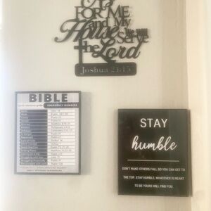 Inspirational Wall Decor Set - Black and White